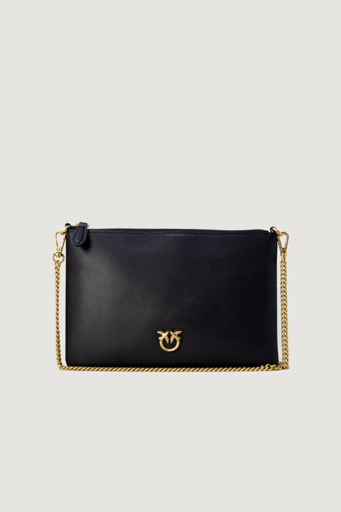 Pochette Pinko FLAT CLASSIC VITELLO SETA Nero