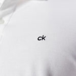 Polo manica corta Calvin Klein LOGO REFINED PIQUE SLIM Bianco - Foto 2