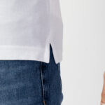 Polo manica corta Calvin Klein LOGO REFINED PIQUE SLIM Bianco - Foto 4