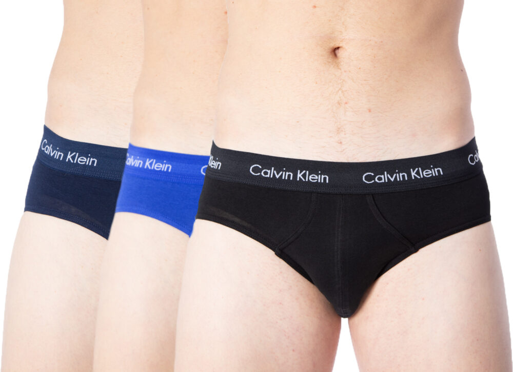 Slip Calvin Klein Underwear 3 Hip Brief Azzurro - Foto 2