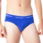 Slip Calvin Klein Underwear 3 Hip Brief Azzurro - Foto 5
