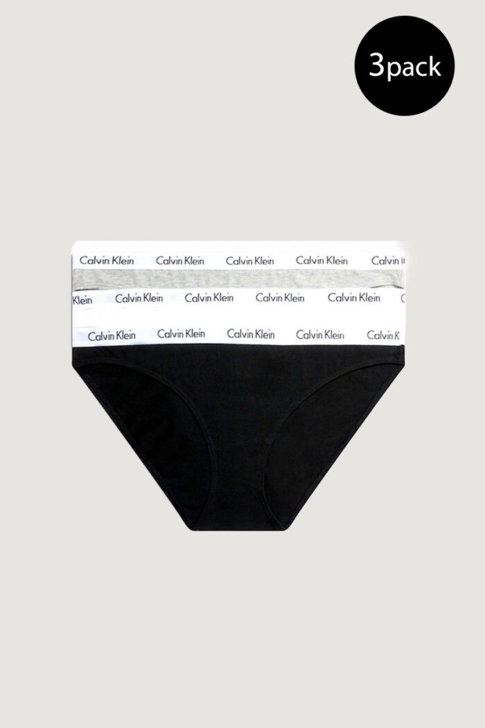 Slip e perizoma Calvin Klein Underwear 3PACK BIKINI Grigio