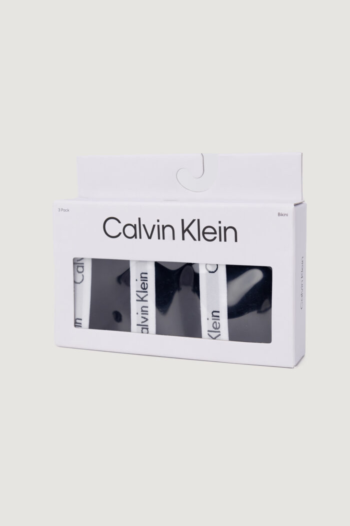 Slip e perizoma Calvin Klein Underwear 3PACK BIKINI Nero