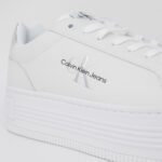 Sneakers Calvin Klein Jeans BOLD PLATF LOW LACE Argento - Foto 3