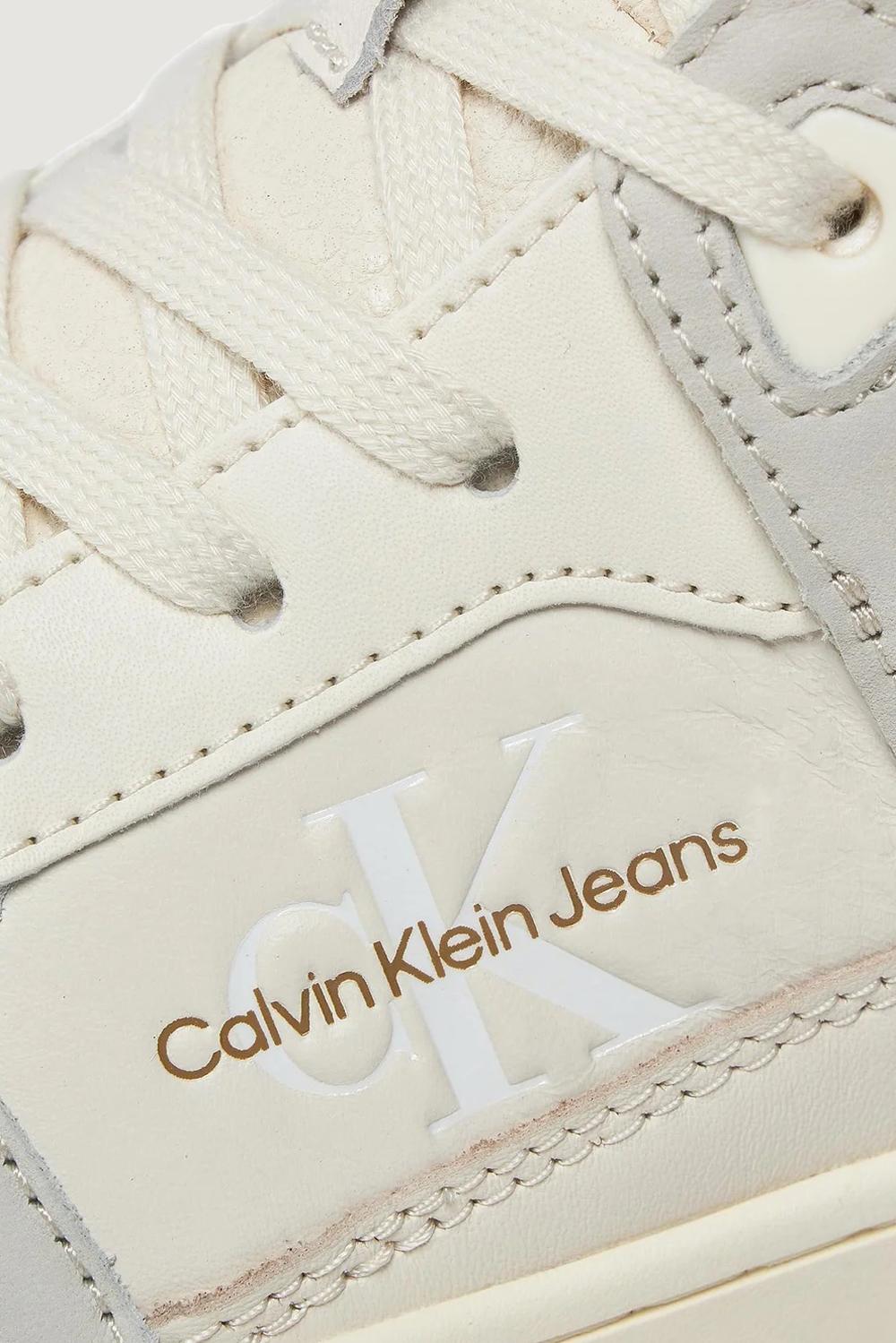 Sneakers Calvin Klein Jeans BASKET CUPSOLE HIGH Beige - Foto 3
