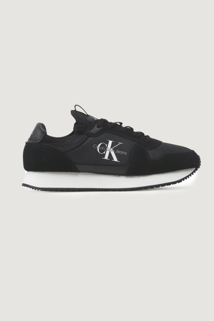 Sneakers Calvin Klein RUNNER SOCK LACEUP Black-White