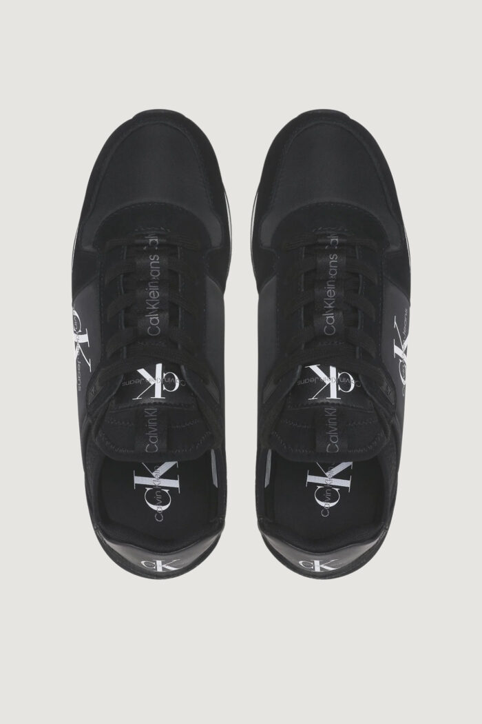 Sneakers Calvin Klein RUNNER SOCK LACEUP Black-White