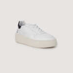 Sneakers D.A.T.E. STEP CALF WHITE-BLACK Bianco - Nero - Foto 2