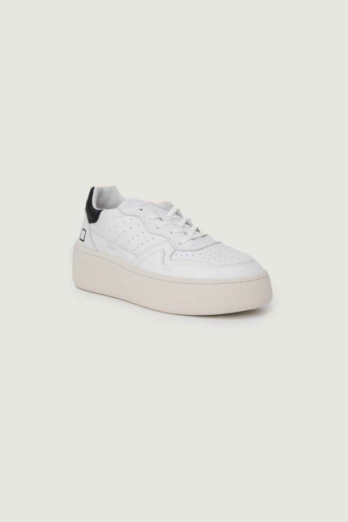 Sneakers D.a.t.e. STEP CALF WHITE-BLACK Bianco – Nero
