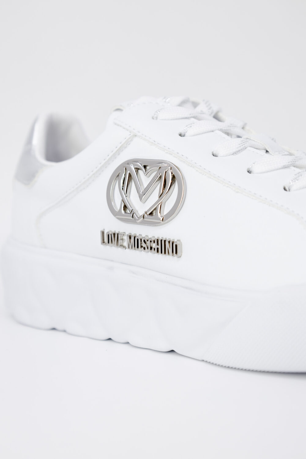 Sneakers Love Moschino HEART45 Bianco - Foto 3