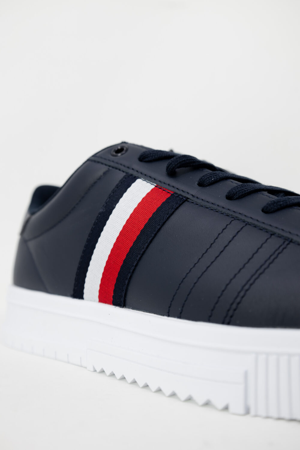 Sneakers Tommy Hilfiger SUPERCUP LEATHER Blu - Foto 2