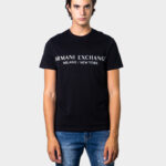 T-shirt Armani Exchange MILANO/NEW YORK Nero - Foto 1