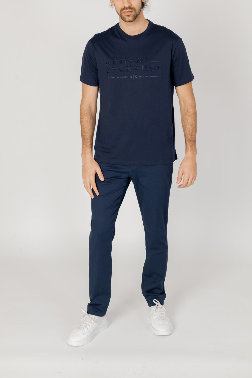 T-shirt Armani Exchange  Blu - Foto 4