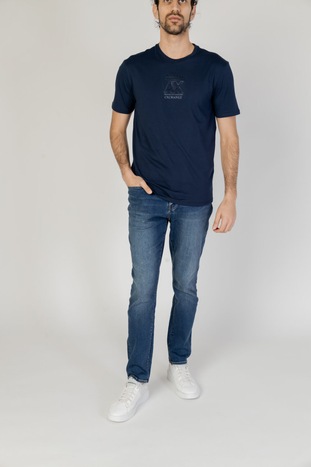 T-shirt Armani Exchange  Blue scuro - Foto 4