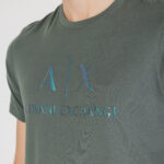 T-shirt Armani Exchange  Verde Oliva - Foto 2