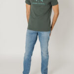 T-shirt Armani Exchange  Verde Oliva - Foto 4