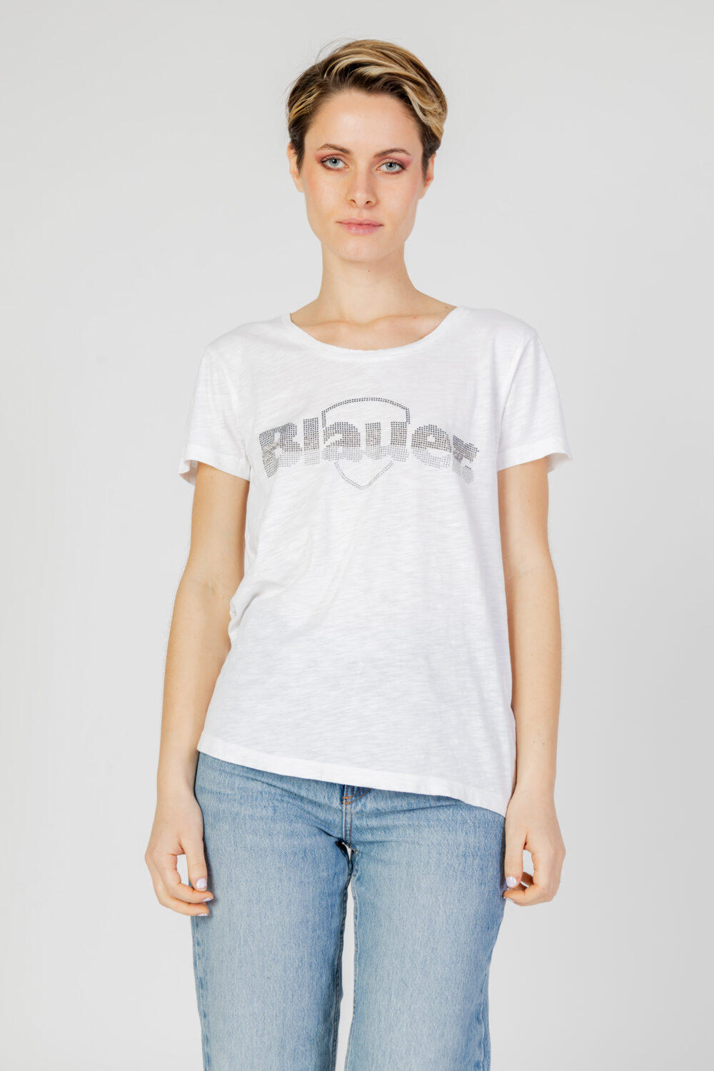 T-shirt Blauer.  Bianco - Foto 5