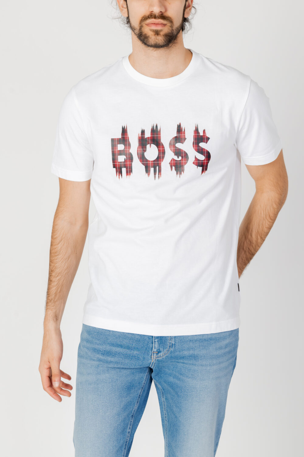 T-shirt Boss Teeheavyboss 10254276 01 Bianco - Foto 1