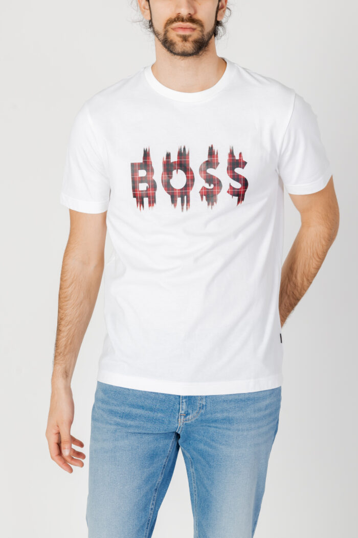 T-shirt Boss Teeheavyboss 10254276 01 Bianco