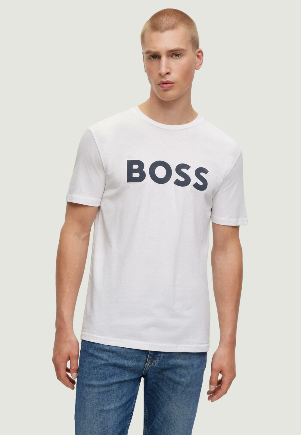 T-shirt Boss THINKING 1 Bianco - Foto 1