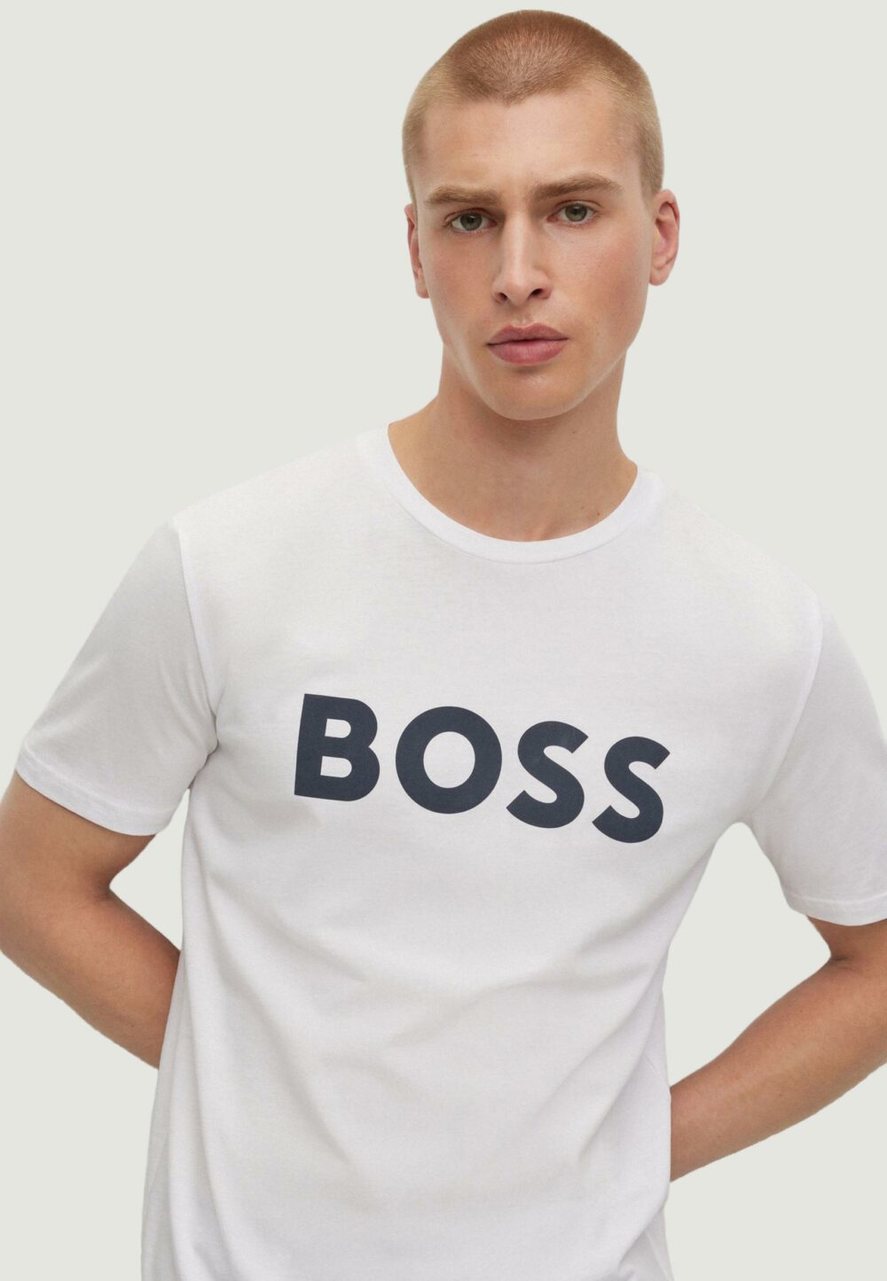 T-shirt Boss THINKING 1 Bianco - Foto 2