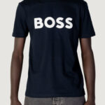 T-shirt Boss JERSEY THINKING 1 Blu - Foto 1