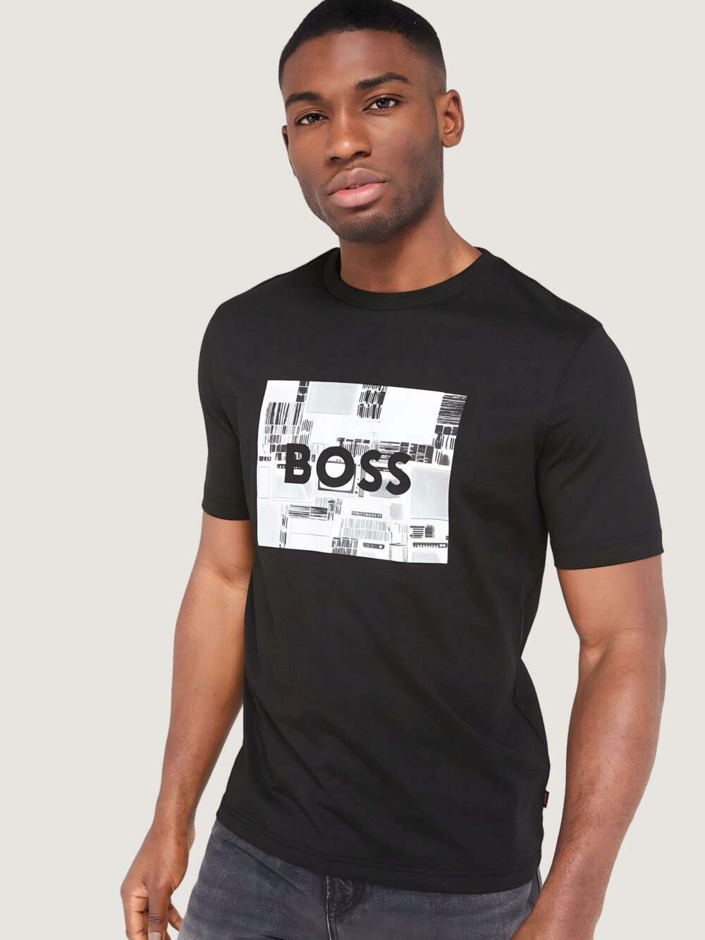 T-shirt Boss Teeheavyboss 10254276 01 Nero - Foto 1