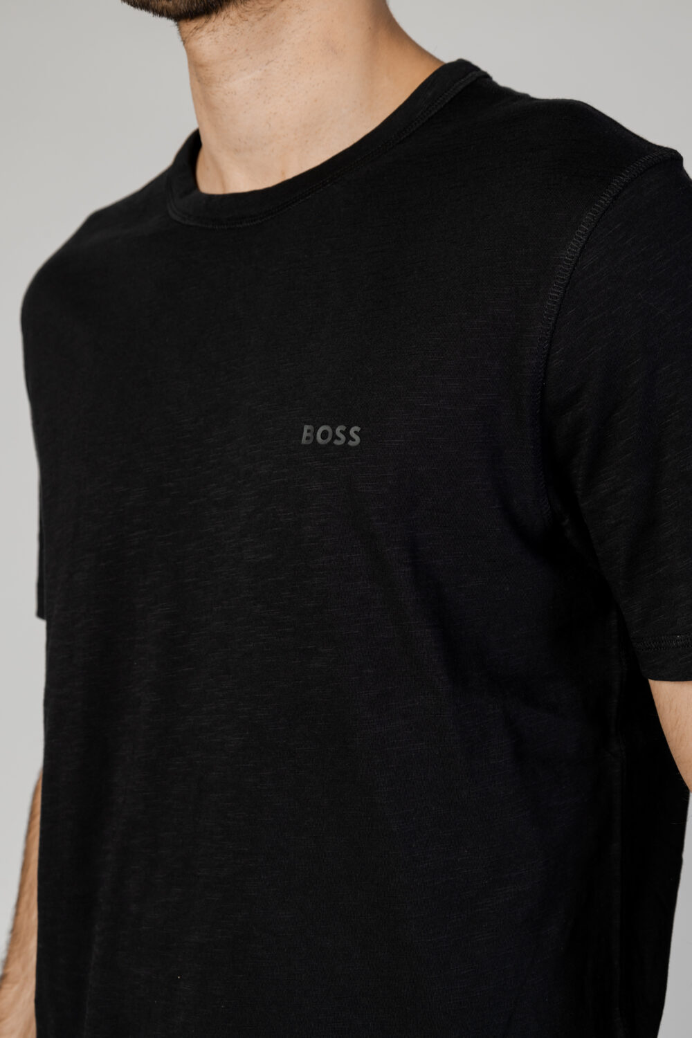 T-shirt Boss Tegood 10240843 01 Nero - Foto 2