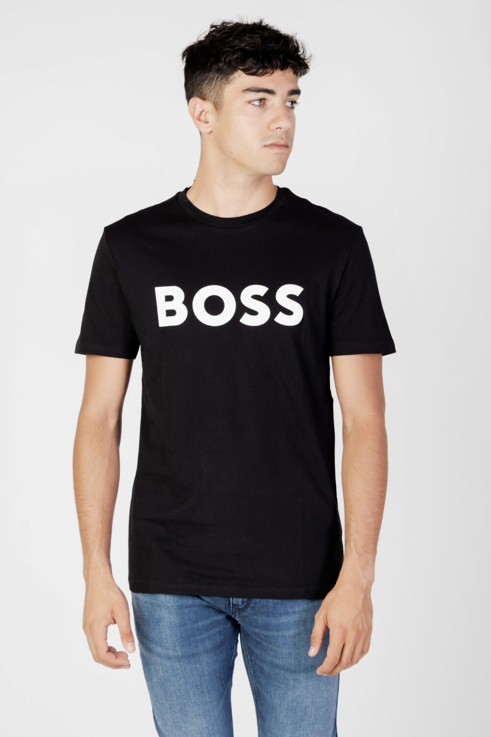 T-shirt Boss THINKING 1 Nero - Foto 1