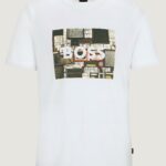 T-shirt Boss Teeheavyboss 10254276 01 Panna - Foto 4