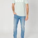 T-shirt Boss THINKING 1 Turchese - Foto 4