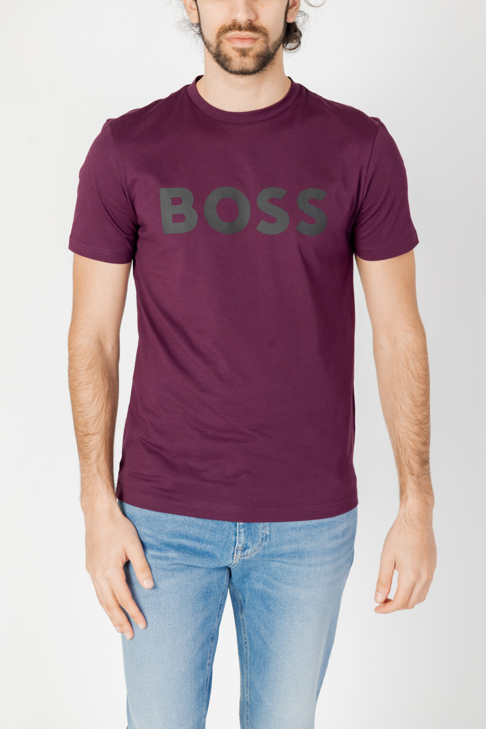 T-shirt Boss THINKING 1 Viola - Foto 1
