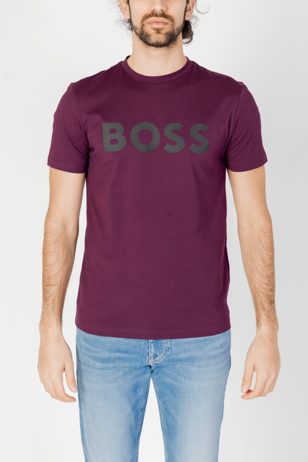 T-shirt Boss THINKING 1 Viola - Foto 5