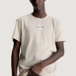 T-shirt Calvin Klein Jeans MONOLOGO REGULAR Beige - Foto 1