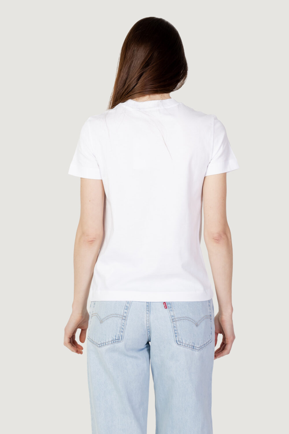 T-shirt Calvin Klein Jeans CORE MONOLOGO REGULAR Bianco - Foto 4