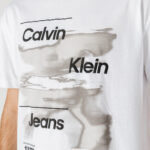 T-shirt Calvin Klein Jeans DIFFUSED LOGO Bianco - Foto 2