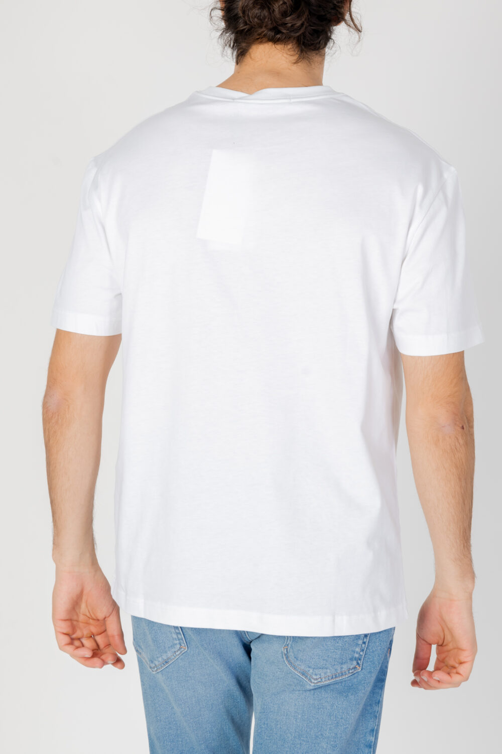 T-shirt Calvin Klein Jeans DIFFUSED LOGO Bianco - Foto 3