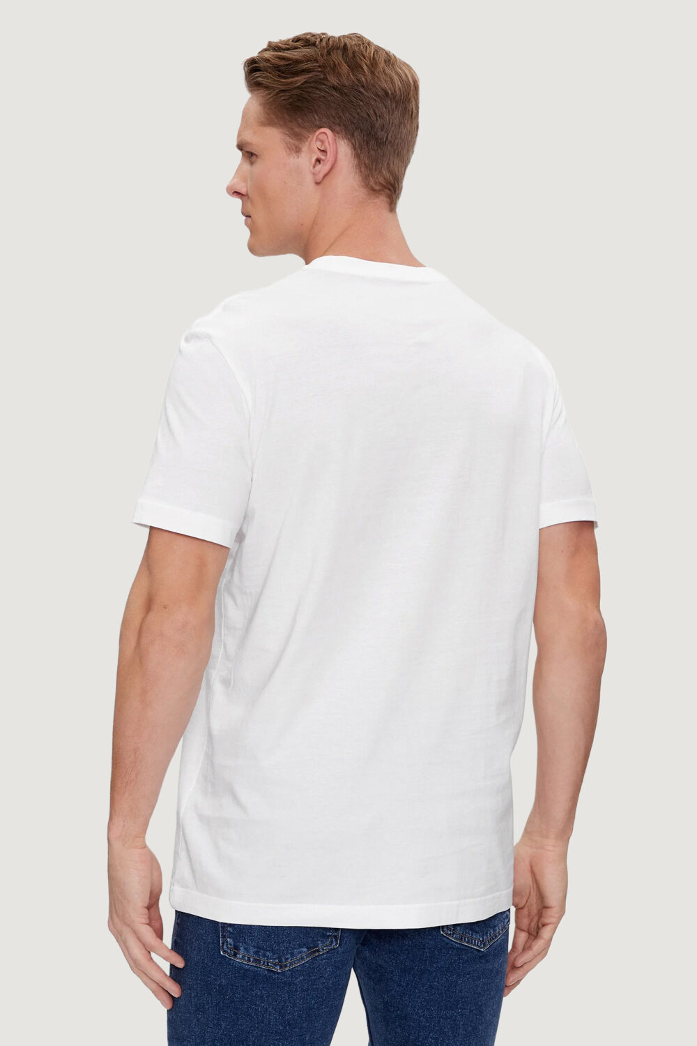 T-shirt Calvin Klein Jeans EMBRO BADGE Bianco - Foto 3