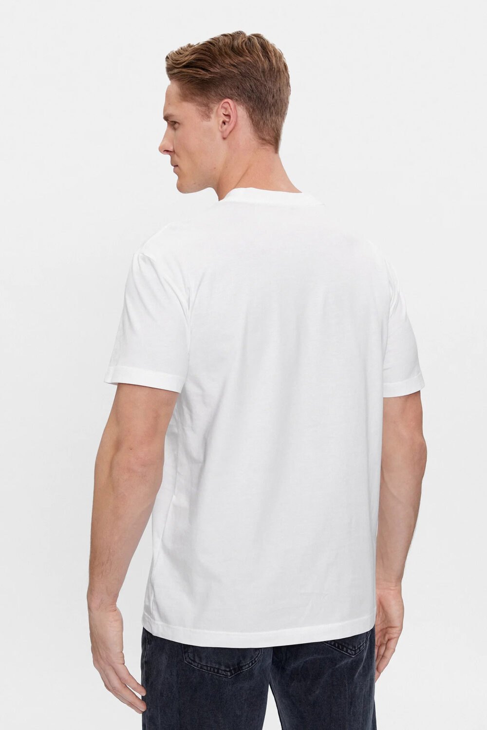 T-shirt Calvin Klein Jeans INSTITUTIONAL Bianco - Foto 3