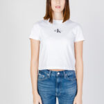 T-shirt Calvin Klein Jeans MONOLOGO BABY Bianco - Foto 5