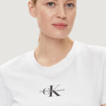 T-shirt Calvin Klein Jeans MONOLOGO Bianco - Foto 2