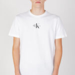 T-shirt Calvin Klein Jeans MONOLOGO REGULAR Bianco - Foto 4