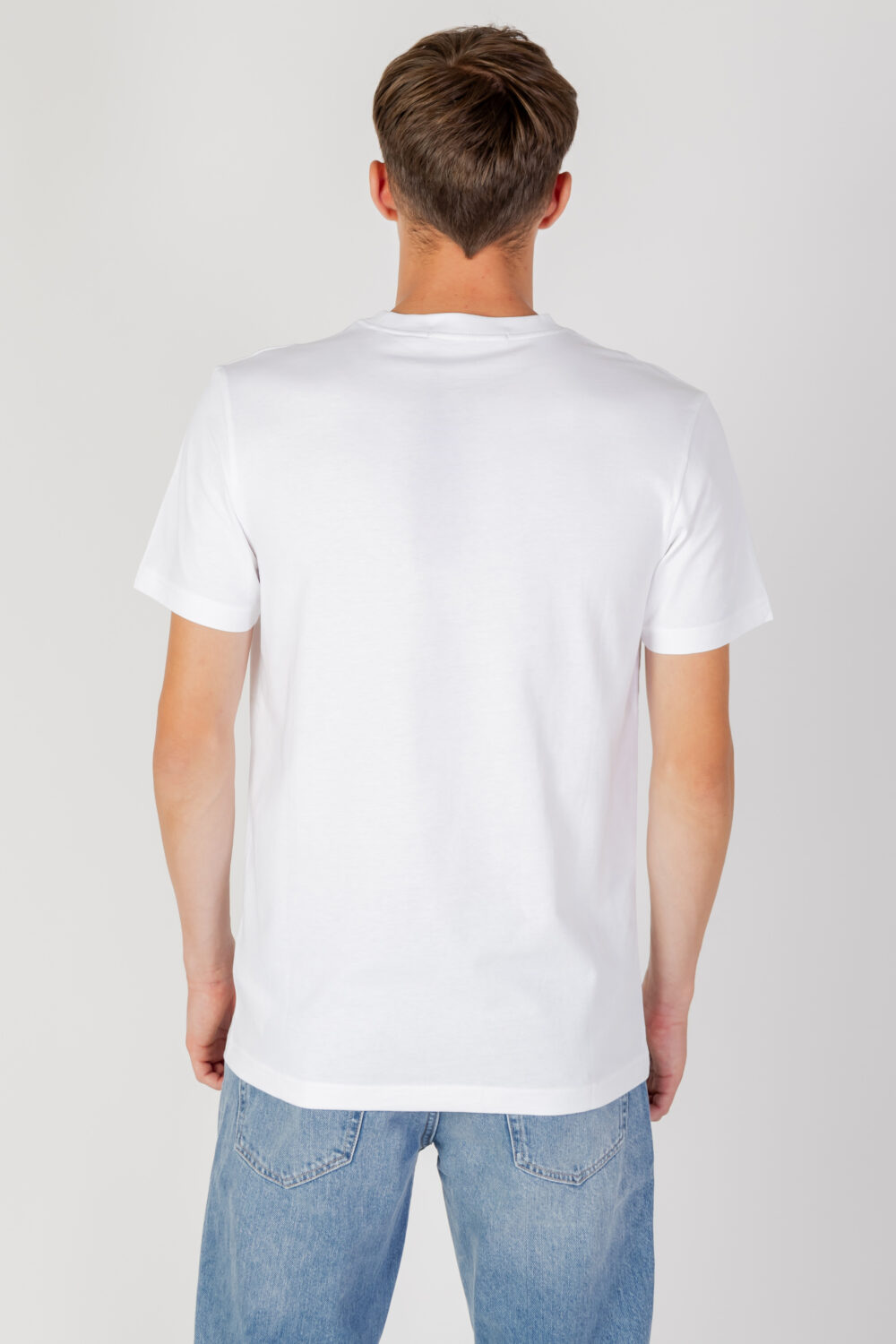 T-shirt Calvin Klein Jeans MONOLOGO REGULAR Bianco - Foto 5
