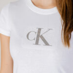 T-shirt Calvin Klein Jeans SEQUIN Bianco - Foto 2