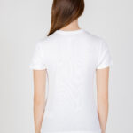 T-shirt Calvin Klein Jeans WOVEN LABEL RIB Bianco - Foto 4