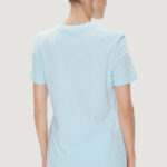 T-shirt Calvin Klein Jeans EMBRO BADGE Celeste - Foto 3