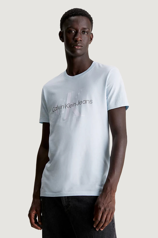 T-shirt Calvin Klein SEASONAL MONOLOGO Celeste