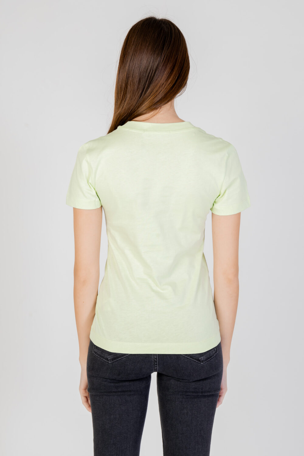 T-shirt Calvin Klein Jeans MONOLOGO Menta - Foto 4