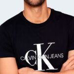 T-shirt Calvin Klein Jeans CORE MONOGRAM SLIM TEE Nero - Foto 3