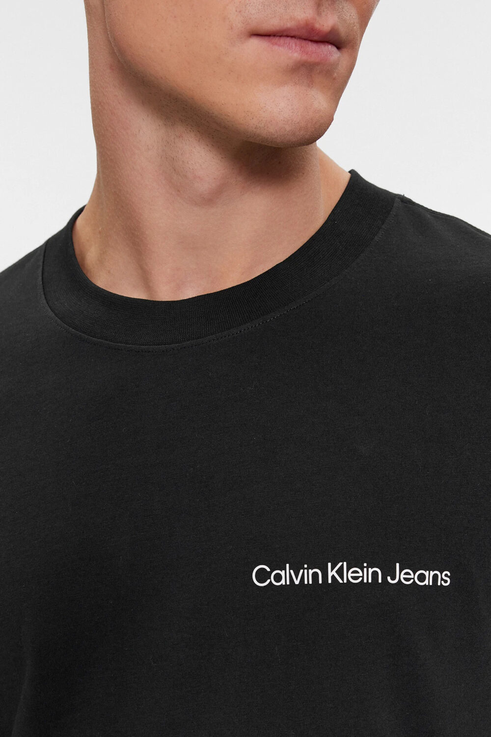 T-shirt Calvin Klein Jeans INSTITUTIONAL Nero - Foto 2